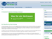 Tablet Screenshot of kirchentag.vaeteraufbruch.de