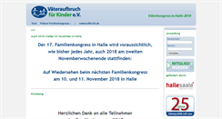 Desktop Screenshot of familienkongress.vaeteraufbruch.de